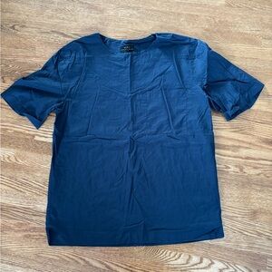 Zara Dark Blue Crew Neck T-Shirt